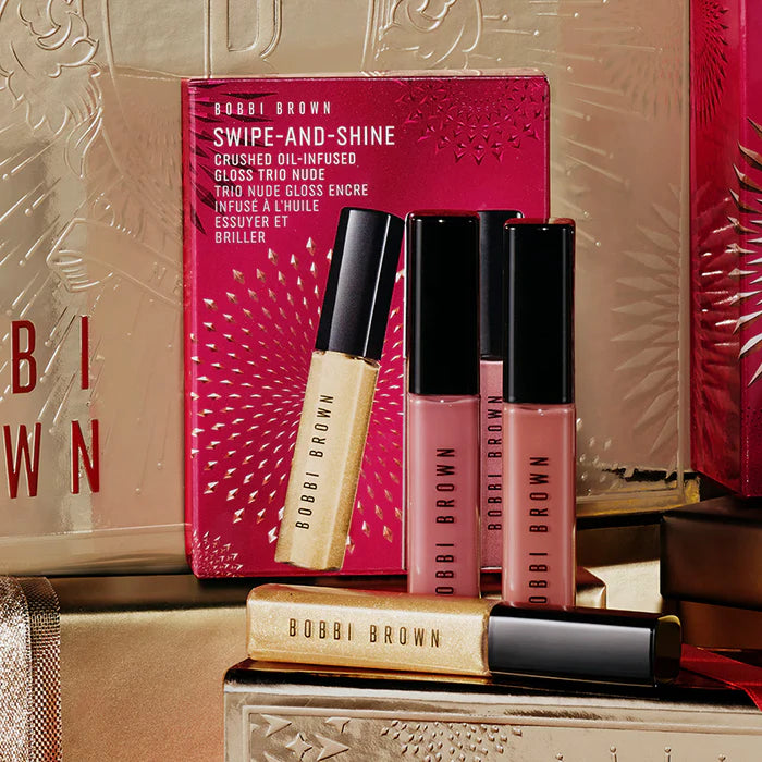 BOBBI BROWN - Swipe and Shine Crushed Oilinfused Gloss Trio - Nude